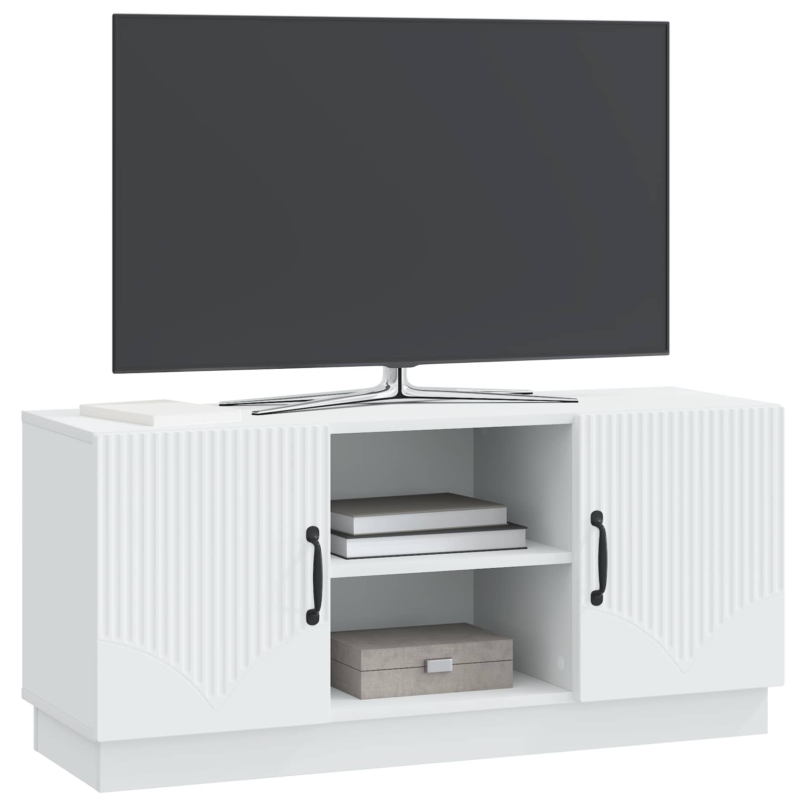 TV ormar Bijela 102 x 34,5 x 47 cm Konstruirano drvo