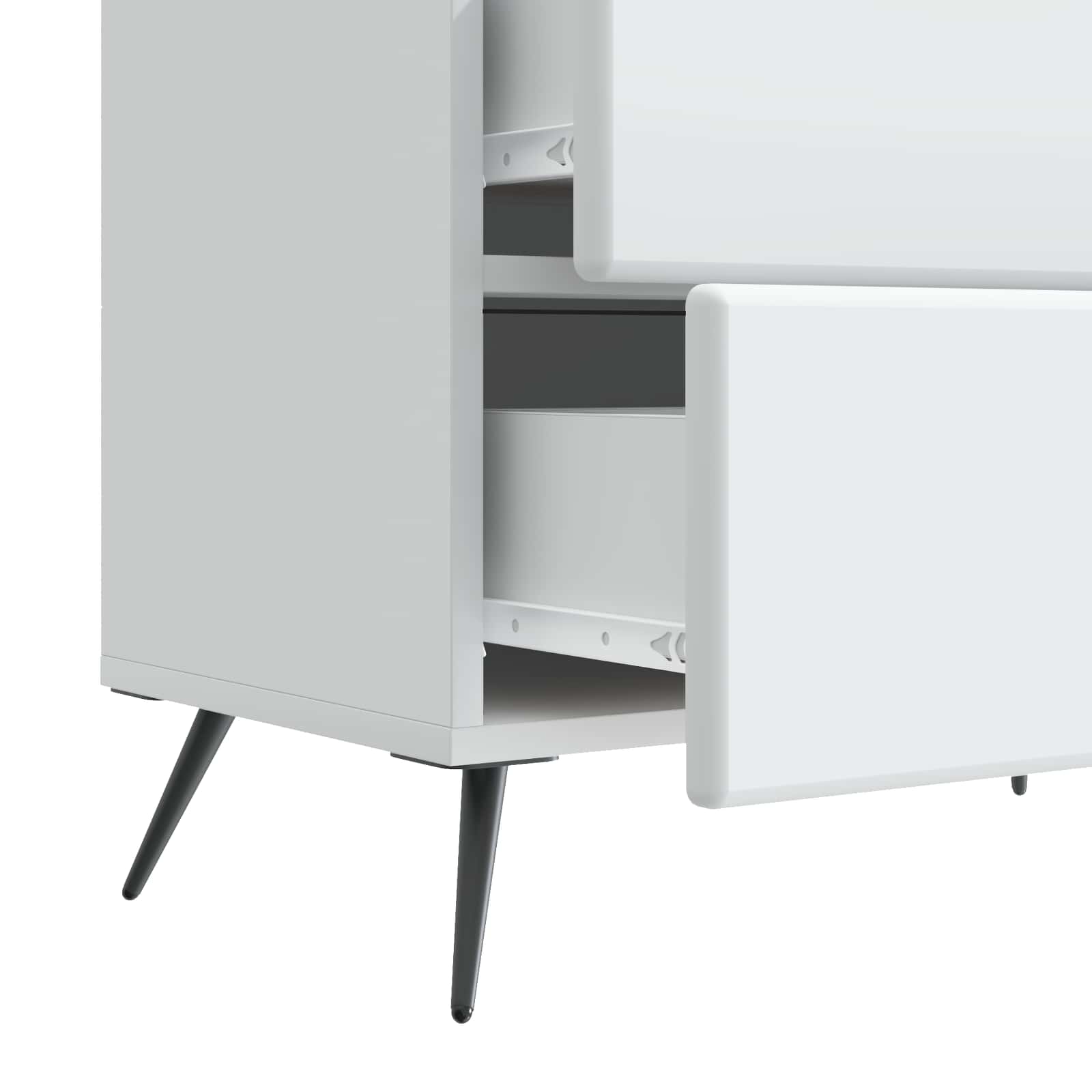 Noćni ormar Bijela 62 x 34,5 x 47,5 cm Konstruirano drvo