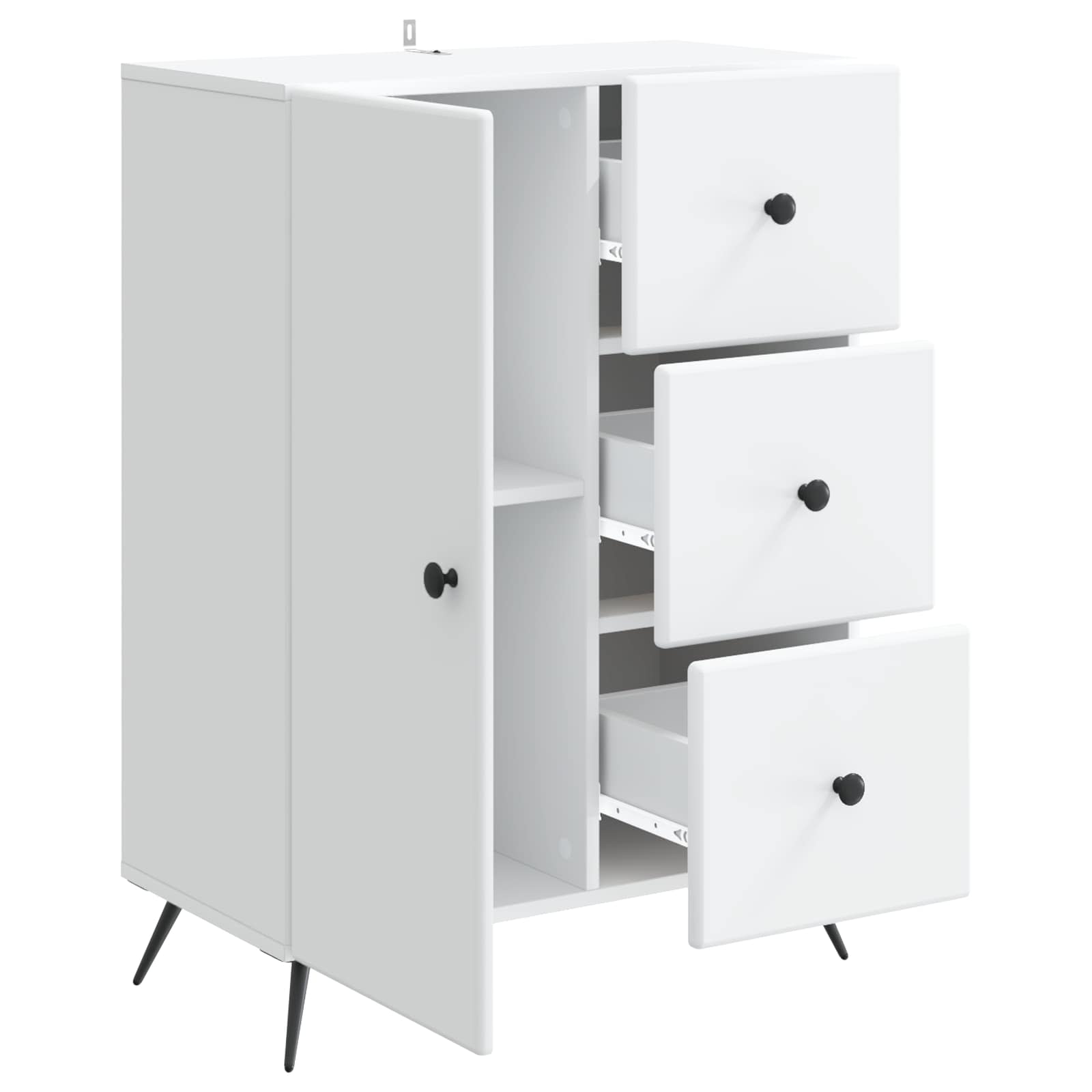 Kreveta s ladicama Bijela 66 x 34,5 x 90 cm Konstruirano drvo