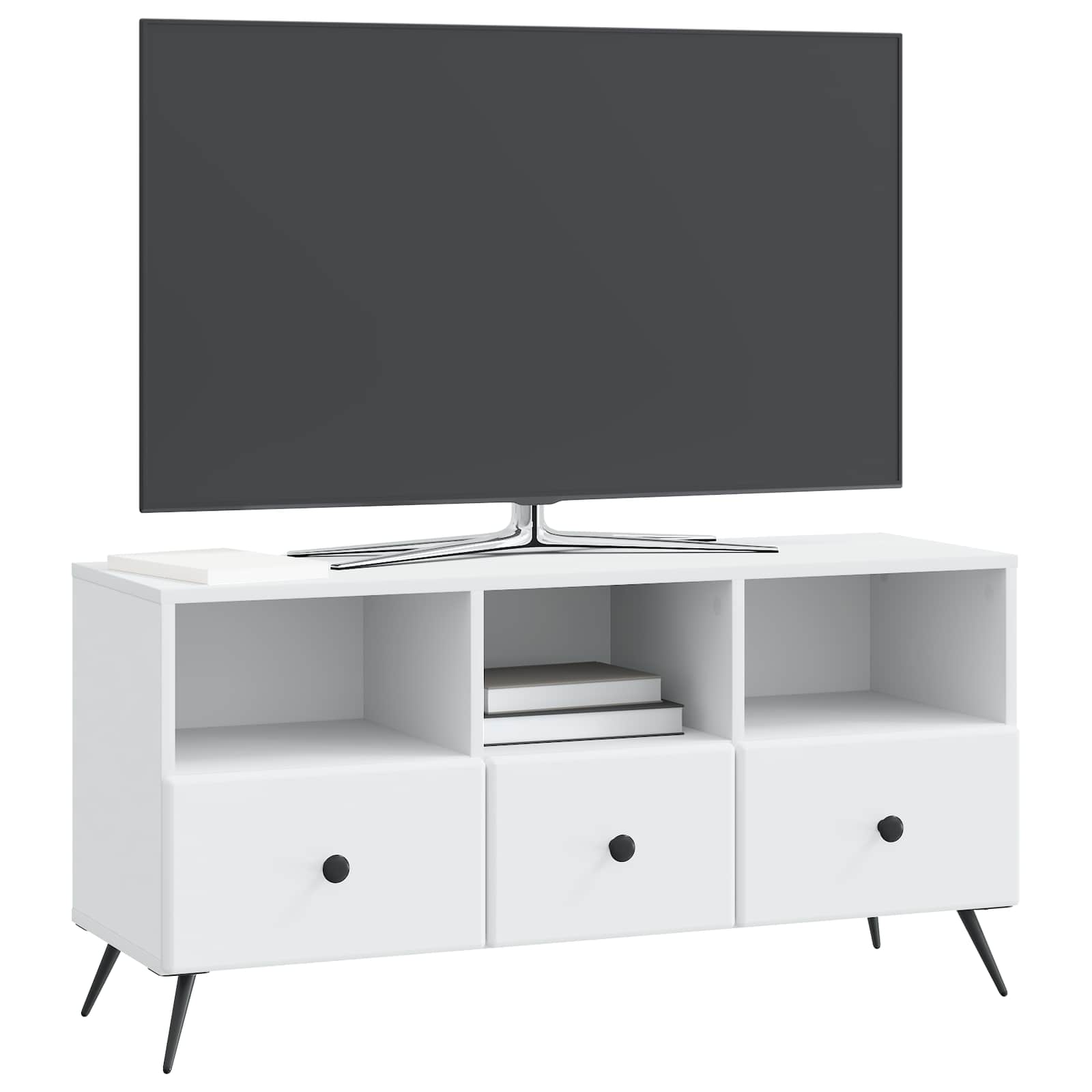 TV ormar s ladicama Bijela 102 x 34,5 x 50 cm Konstruirano drvo