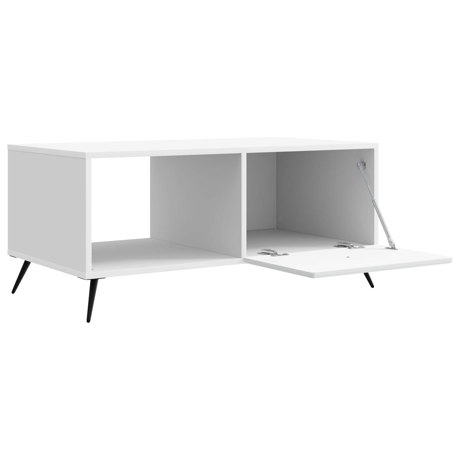 Kava Stol Bijela 90 x 50 x 40 cm Konstruirano drvo
