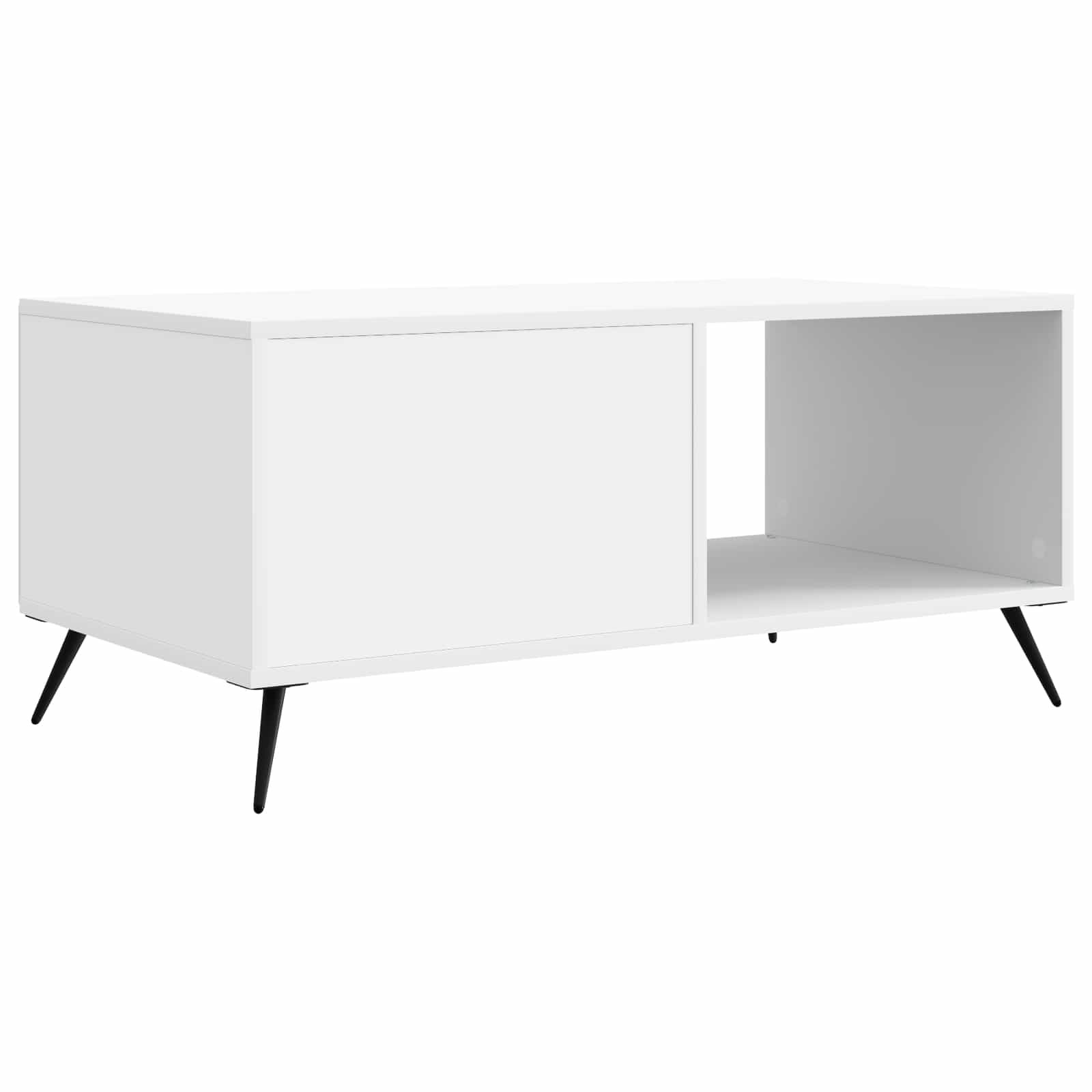 Kava Stol Bijela 90 x 50 x 40 cm Konstruirano drvo