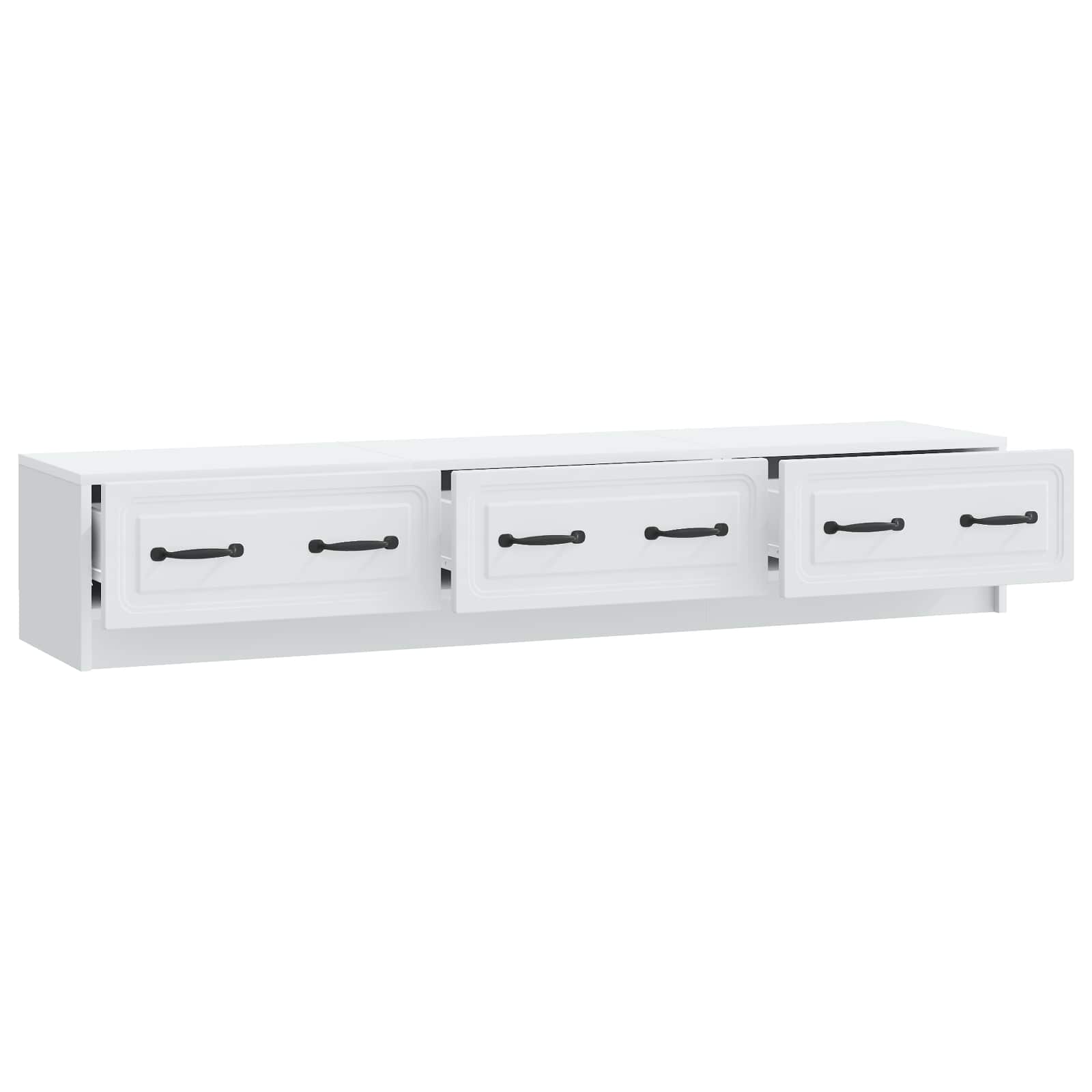 TV ormar s ladicama Bijela 147 x 34,5 x 27 cm Konstruirano drvo