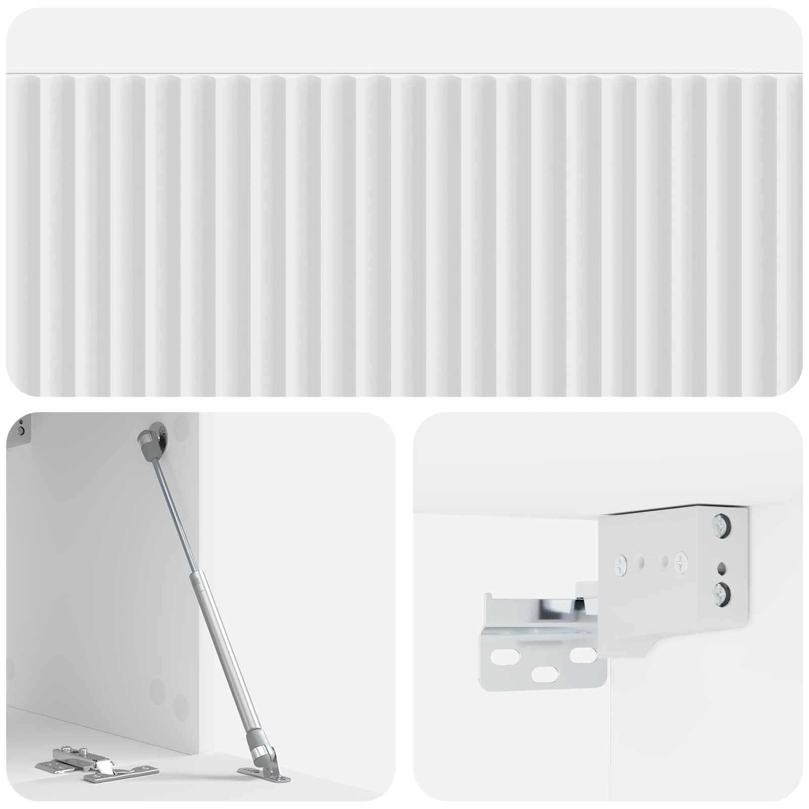 TV ormar za zid Bijela 78,5 x 31 x 30 cm Konstruirano drvo