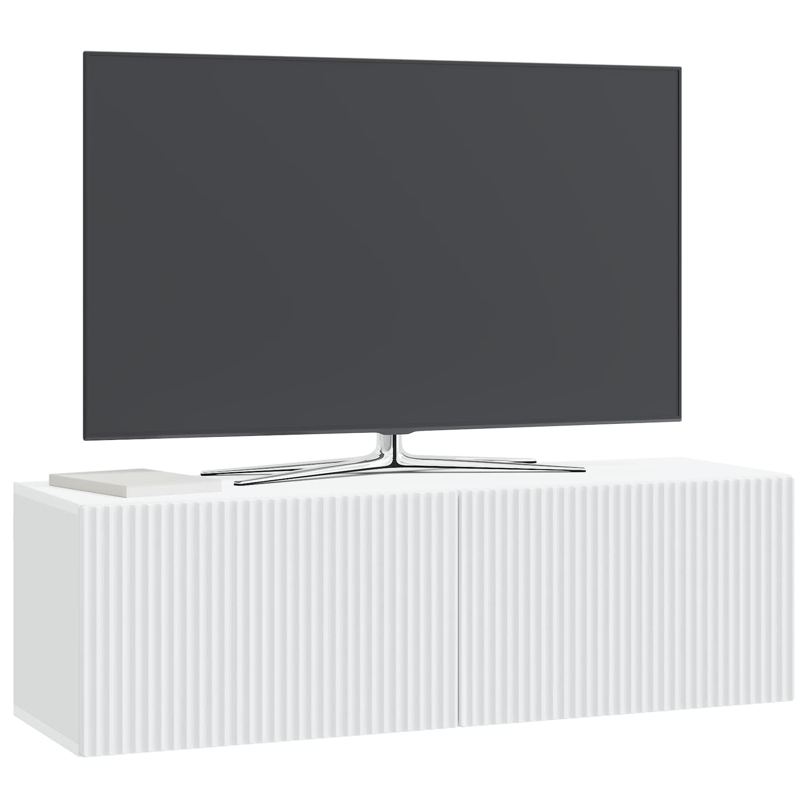 TV ormar za zid Zidne Bijela 98 x 31 x 30 cm Konstruirano drvo