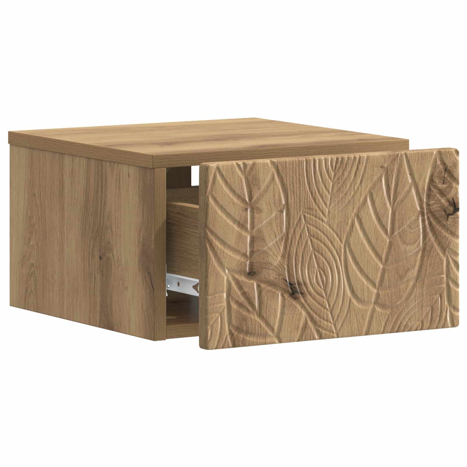 Noćni ormarić za montažu na zid 2 pcs Hrast artisan