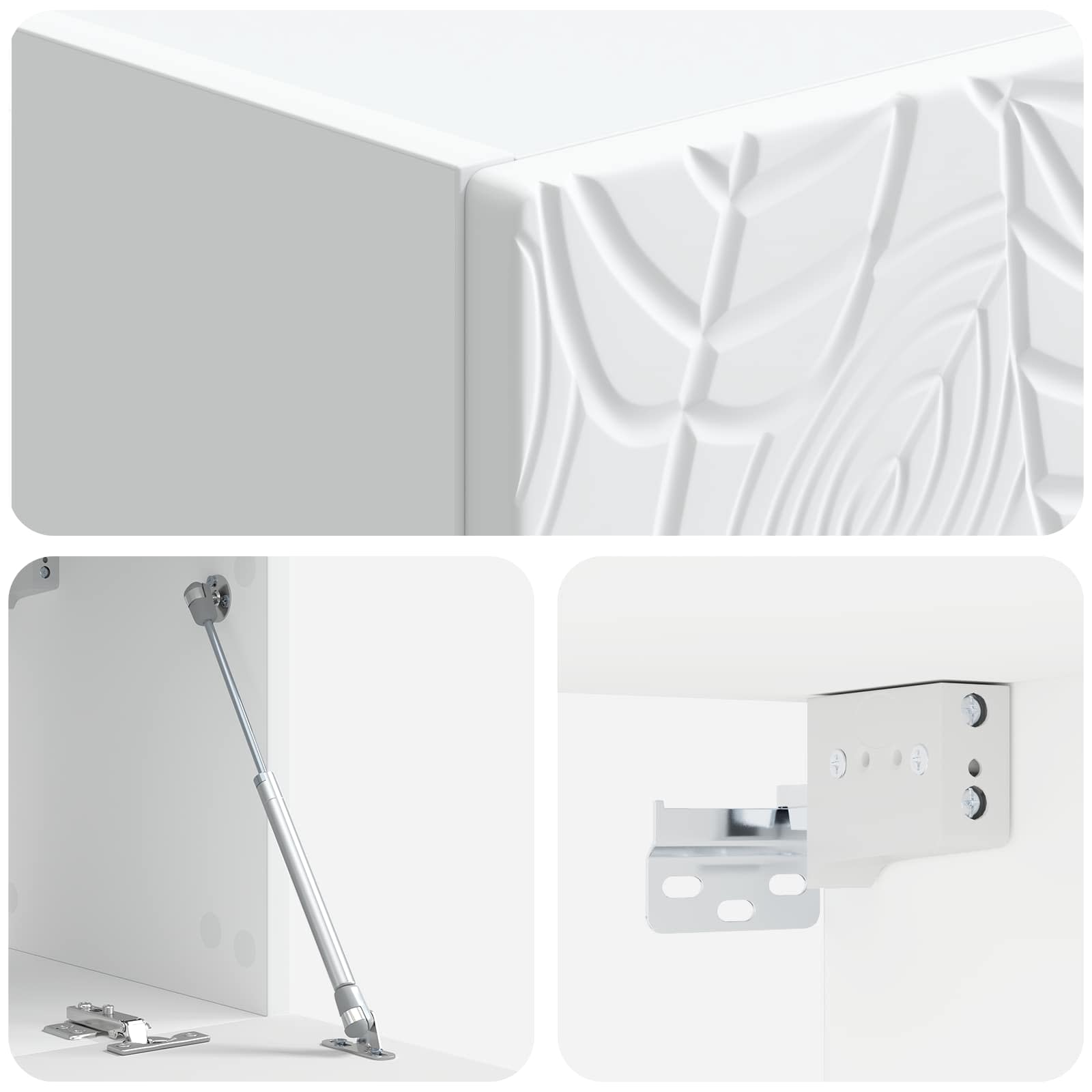 TV ormar za zid 98 x 41 x 30 cm Bijela Konstruirano drvo Zidne