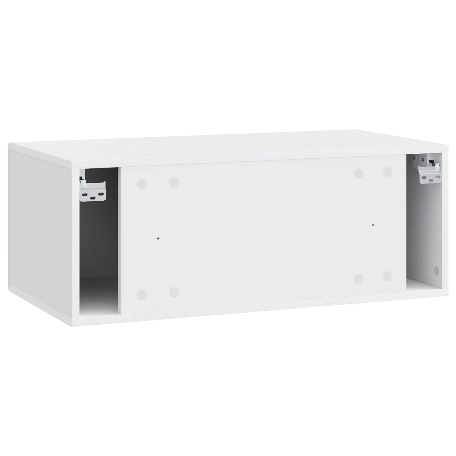 TV ormar za zid 59,5 x 31 cm Bijela Konstruirano drvo Zidne