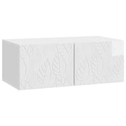 TV ormar za zid 59,5 x 31 cm Bijela visokog sjaja