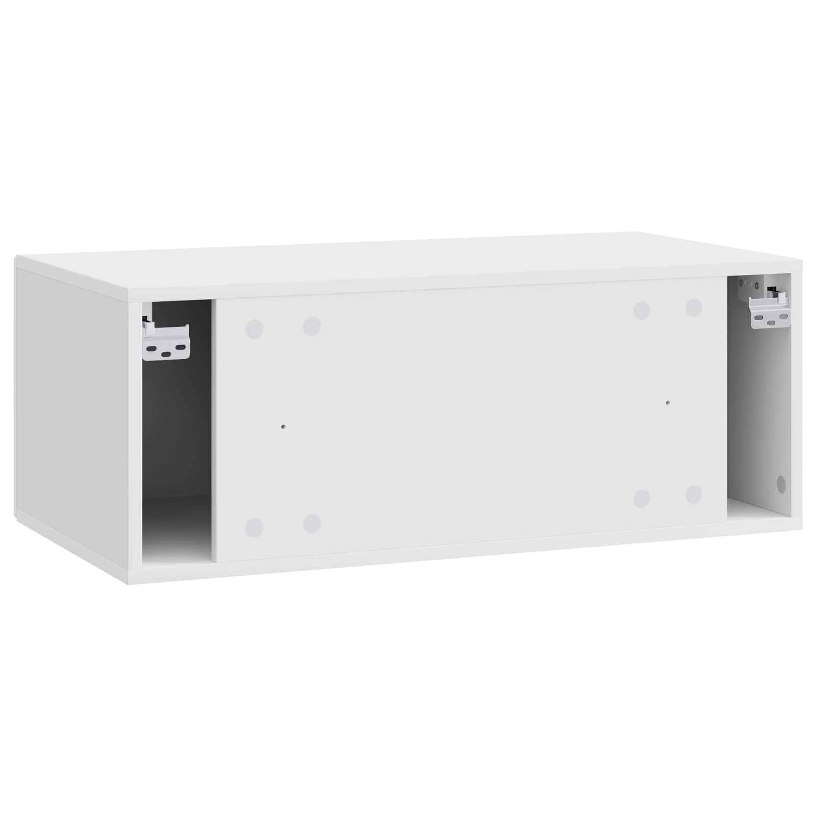 TV ormar za zid 59,5 x 31 cm Bijela visokog sjaja