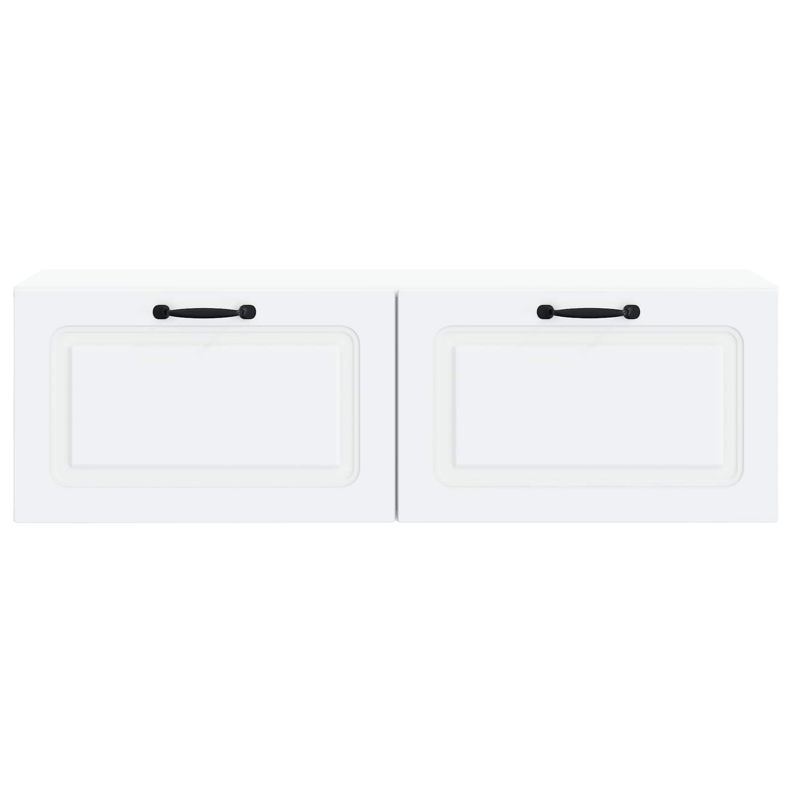 TV ormar za zid Zidne Bijela 98 x 31 x 30 cm Konstruirano drvo