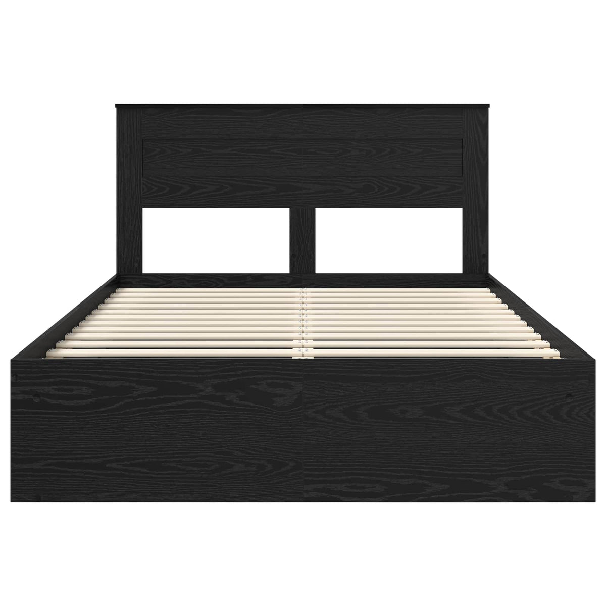 Krevetna konstrukcija Crni hrast 150 x 200 cm Konstruirano drvo