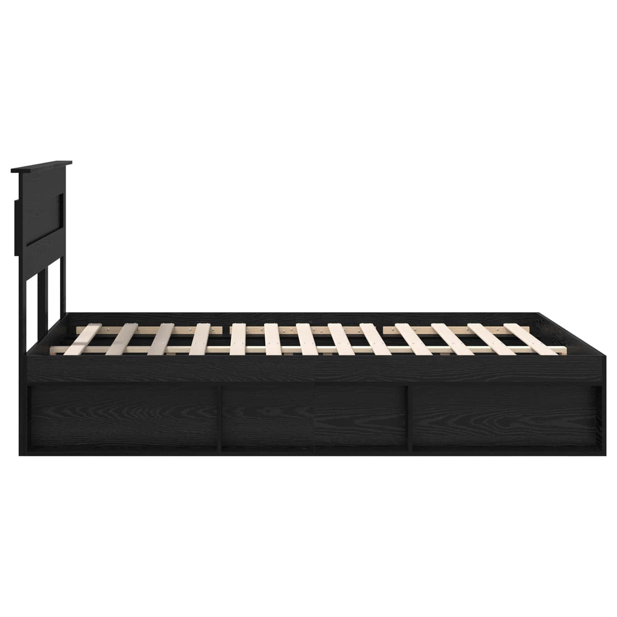 Krevetna konstrukcija Crni hrast 150 x 200 cm Konstruirano drvo