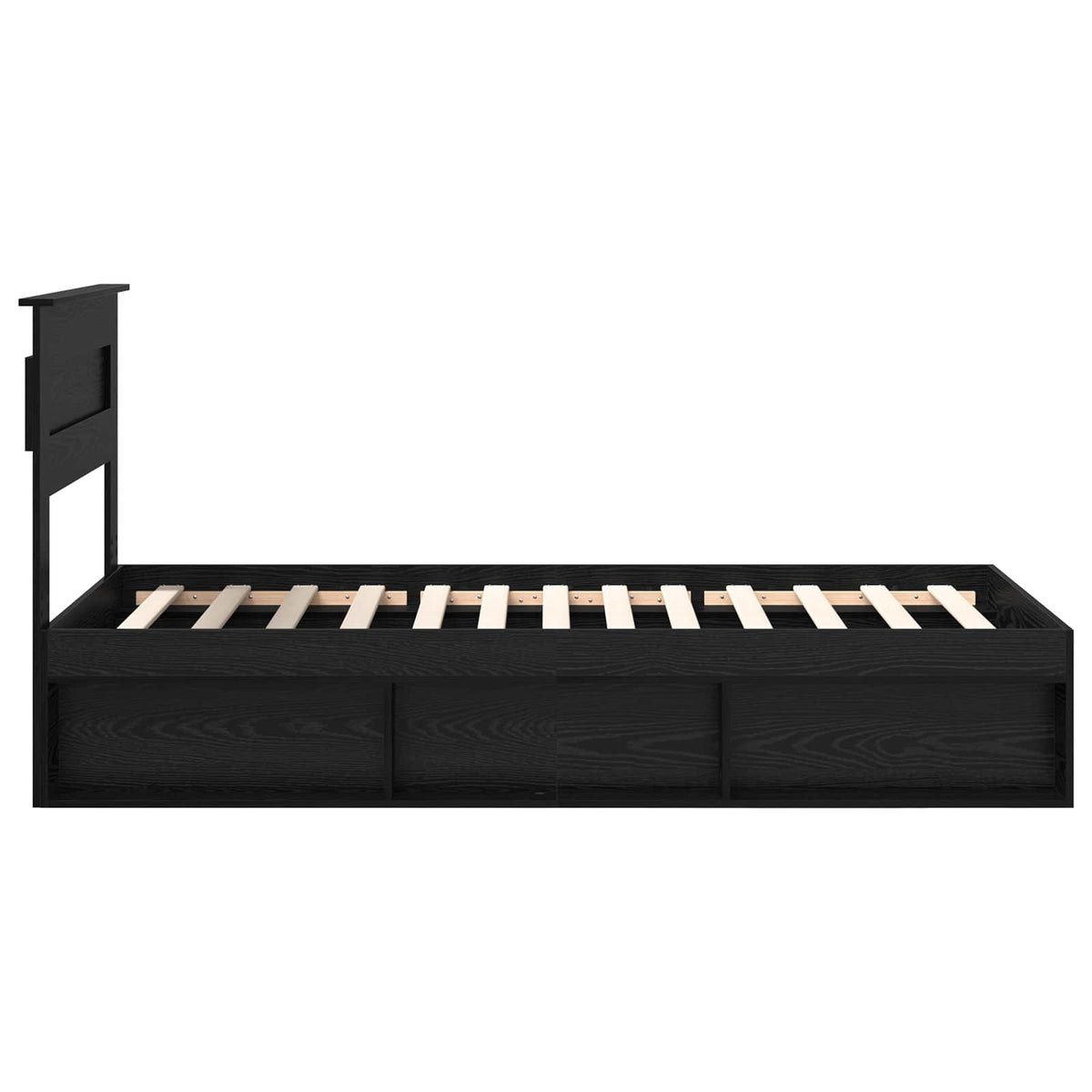 Krevetna konstrukcija Crni hrast 75 x 190 cm Konstruirano drvo