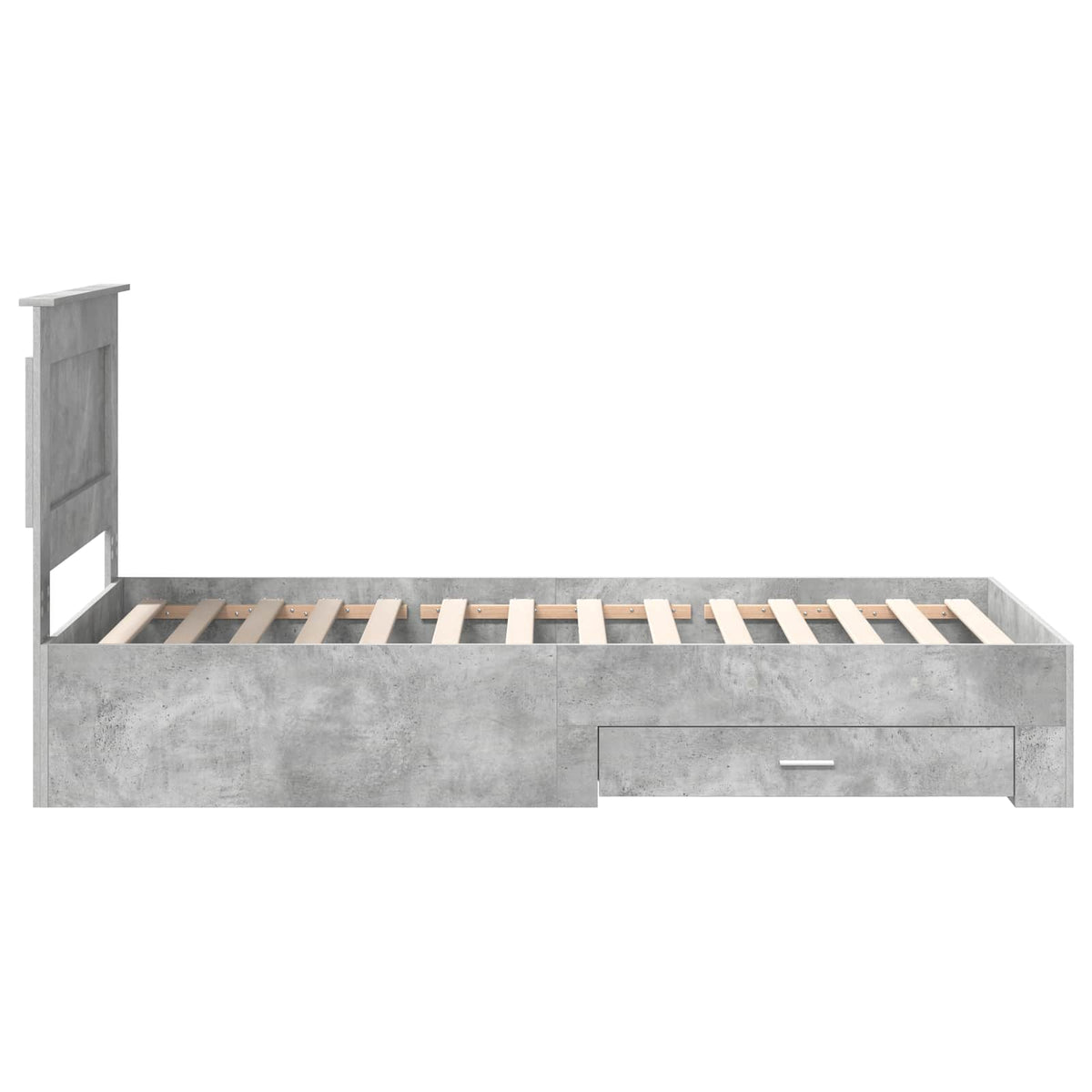 Krevetna konstrukcija s ladicama Betonski sivi 90 x 200 cm
