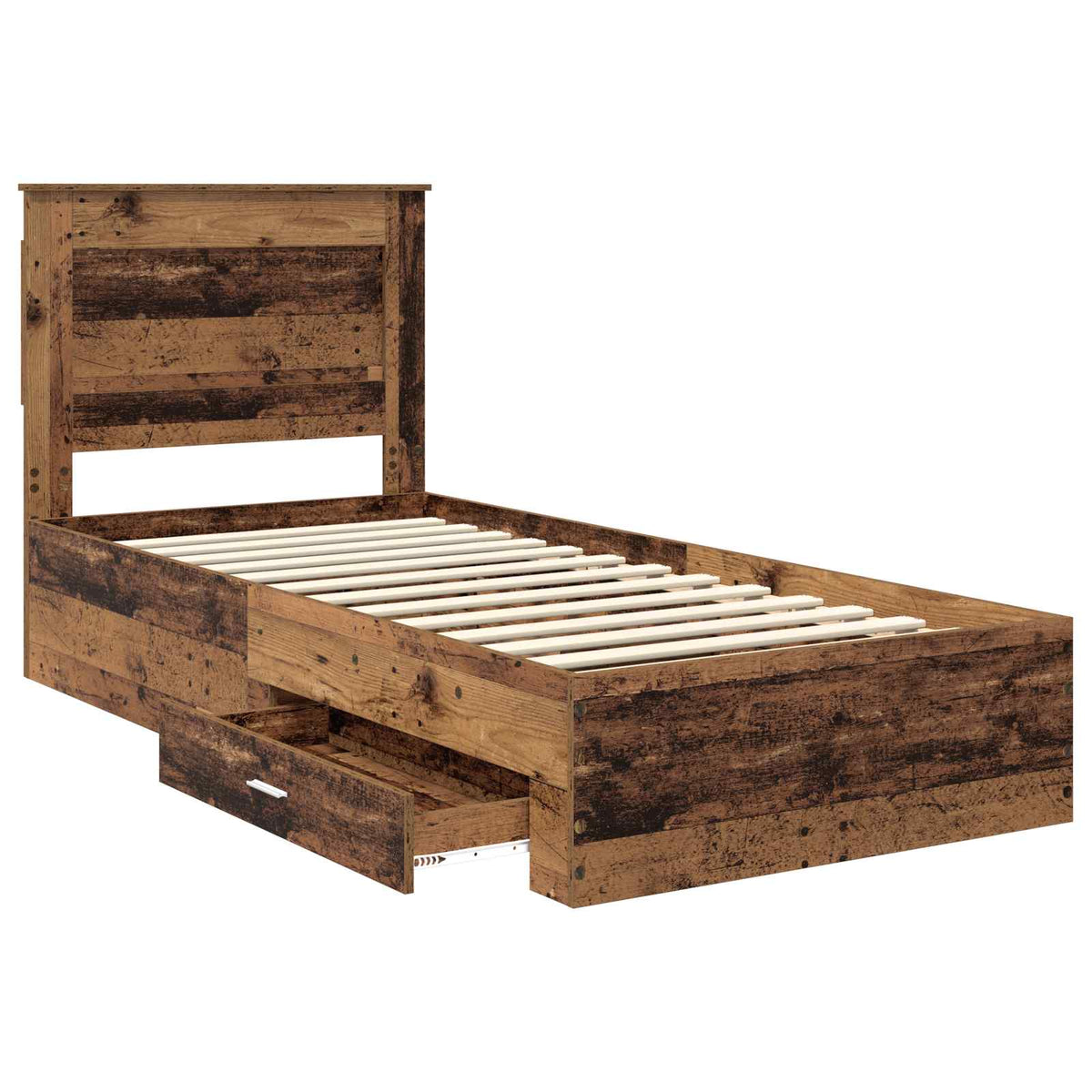 Krevetna konstrukcija Staro drvo 90 x 200 cm Konstruirano drvo