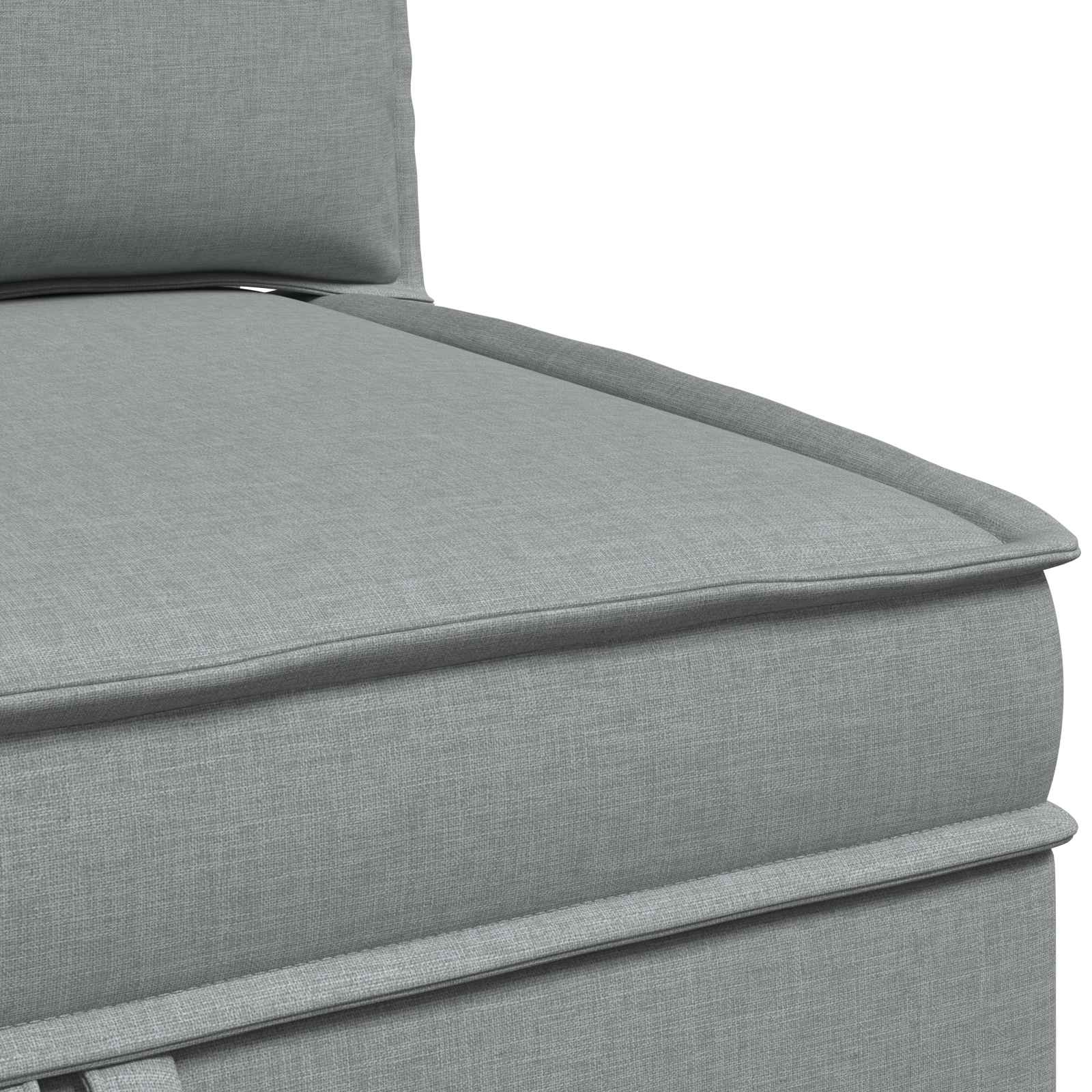 Modularni set sofe sa skladištem 4 pcs Svjetlosiva Tkanina