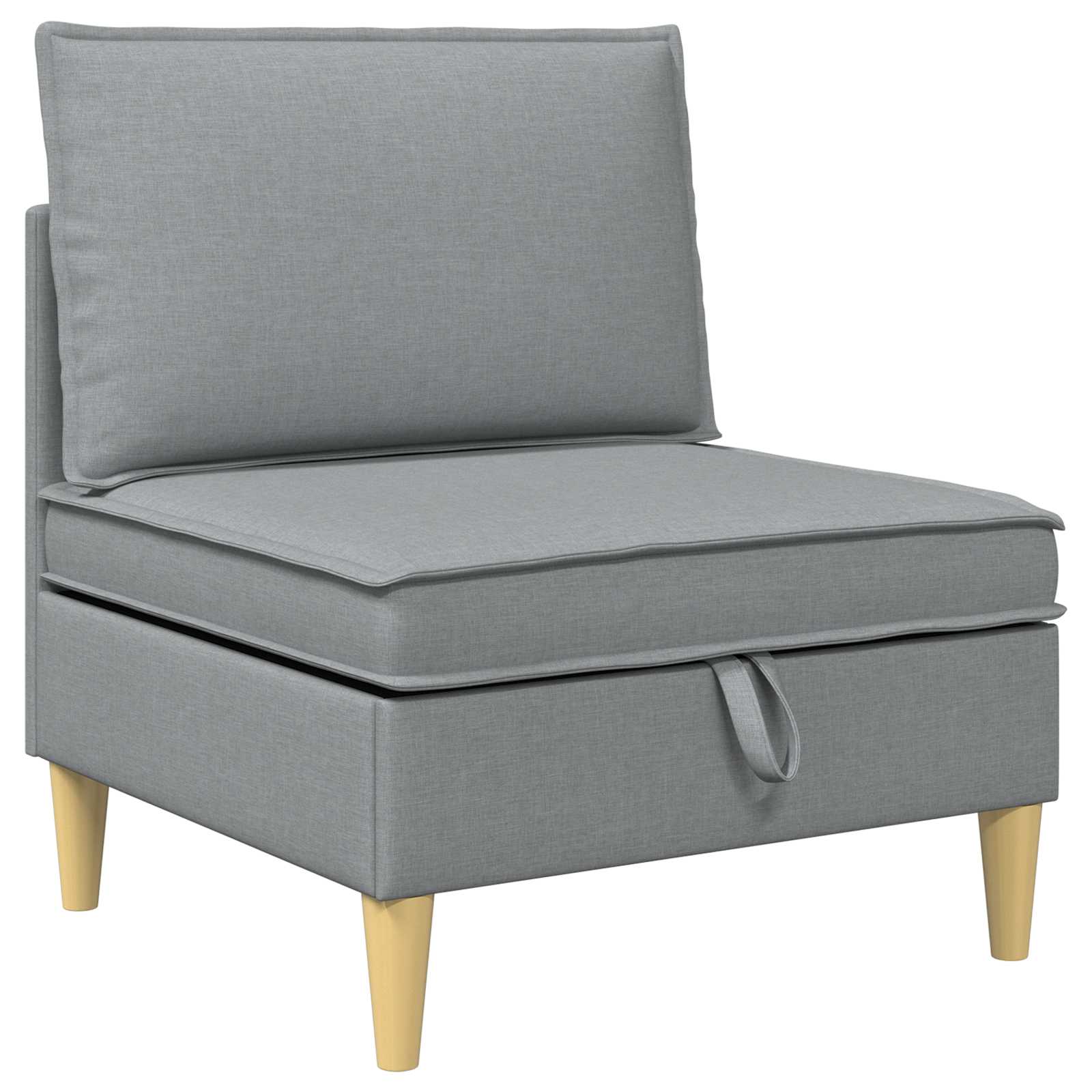 Modularni set sofe sa skladištem 6 pcs Svjetlosiva Tkanina