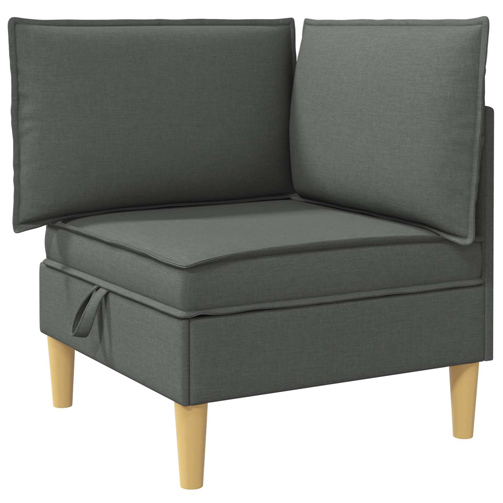 Modularni set sofe sa skladištem 6 pcs Tamnosiva Tkanina