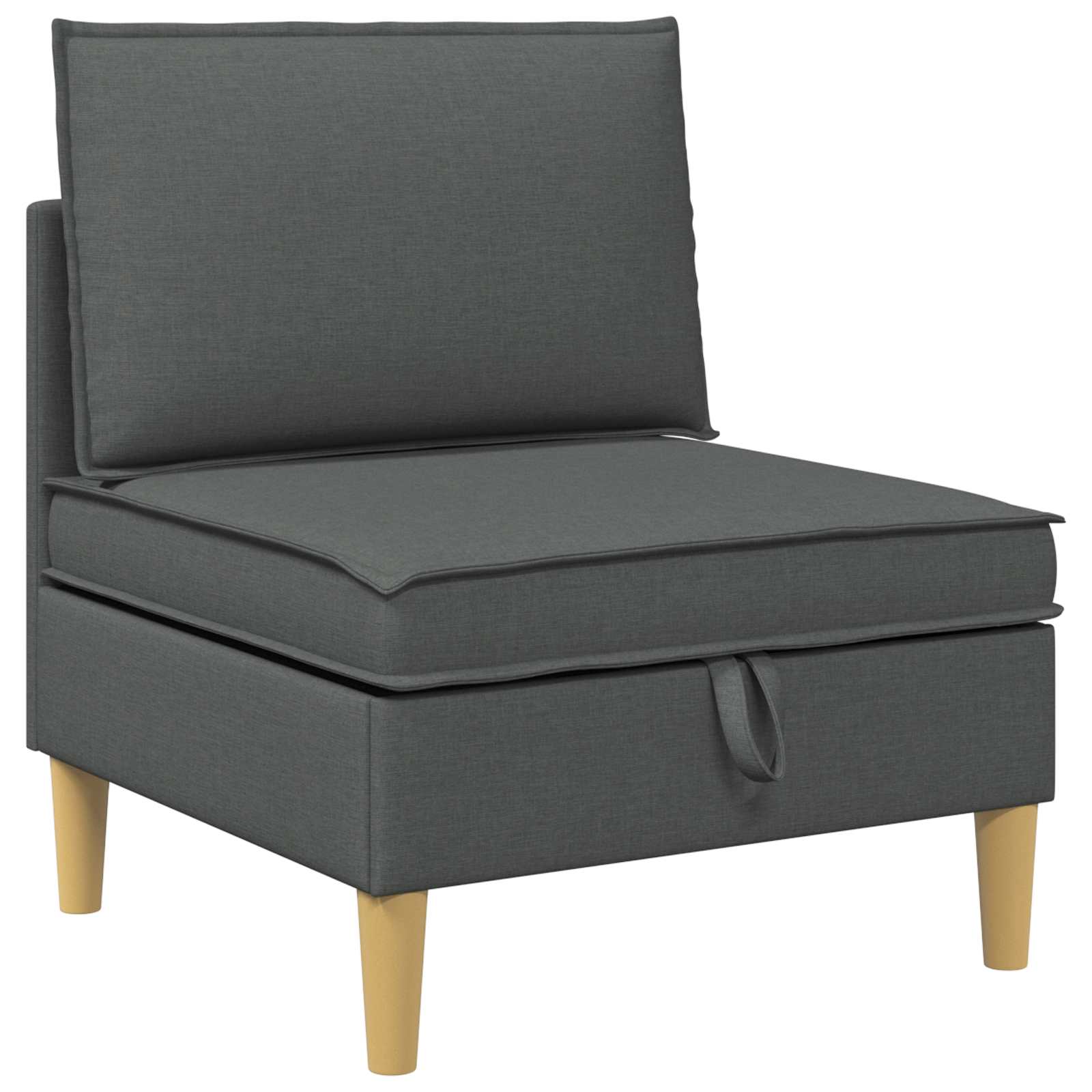 Modularni set sofe sa skladištem 6 pcs Tamnosiva Tkanina