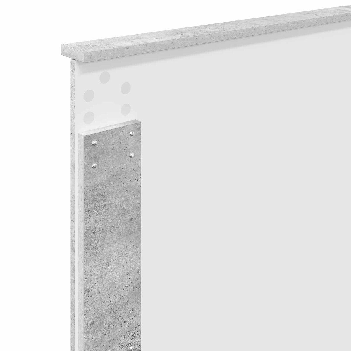 Krevetna konstrukcija s ladicama Betonski sivi 90 x 200 cm Siva 210 x 93 x 90 cm