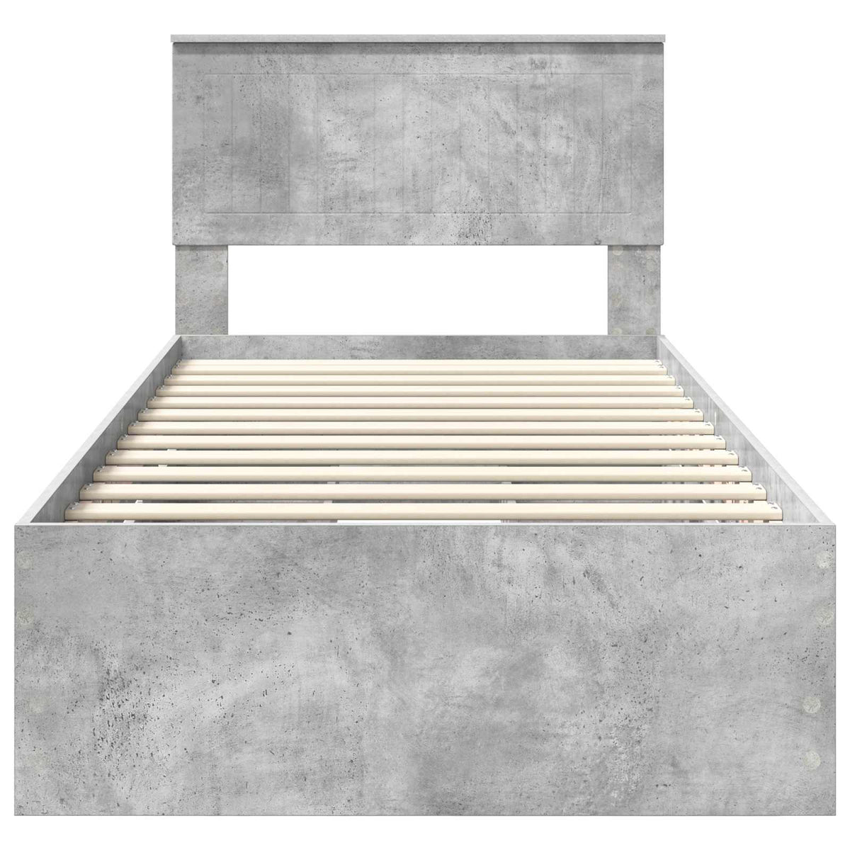 Krevetna konstrukcija s ladicama Betonski sivi 90 x 200 cm Siva 210 x 93 x 90 cm