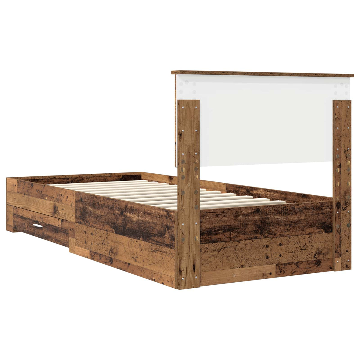 Krevetna konstrukcija Staro drvo 90 x 200 cm Konstruirano drvo Smeđa 210 x 93 x 90 cm