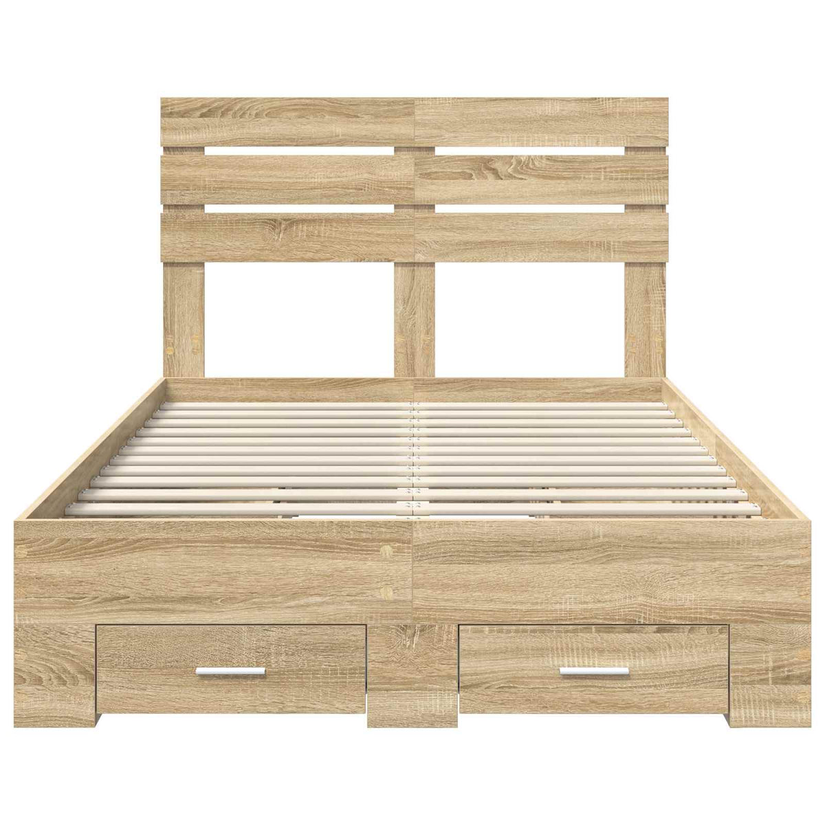 Krevetna konstrukcija s ladicama Sonoma hrast 120 x 200 cm