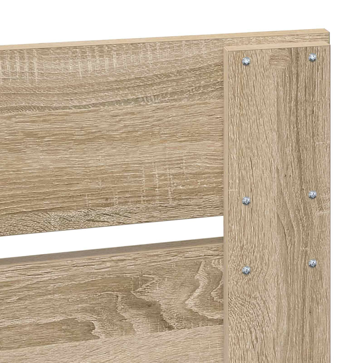Krevet s od storage Sonoma hrast 100 x 200 cm Konstruirano drvo Smeđa 206 x 102 x 100 cm