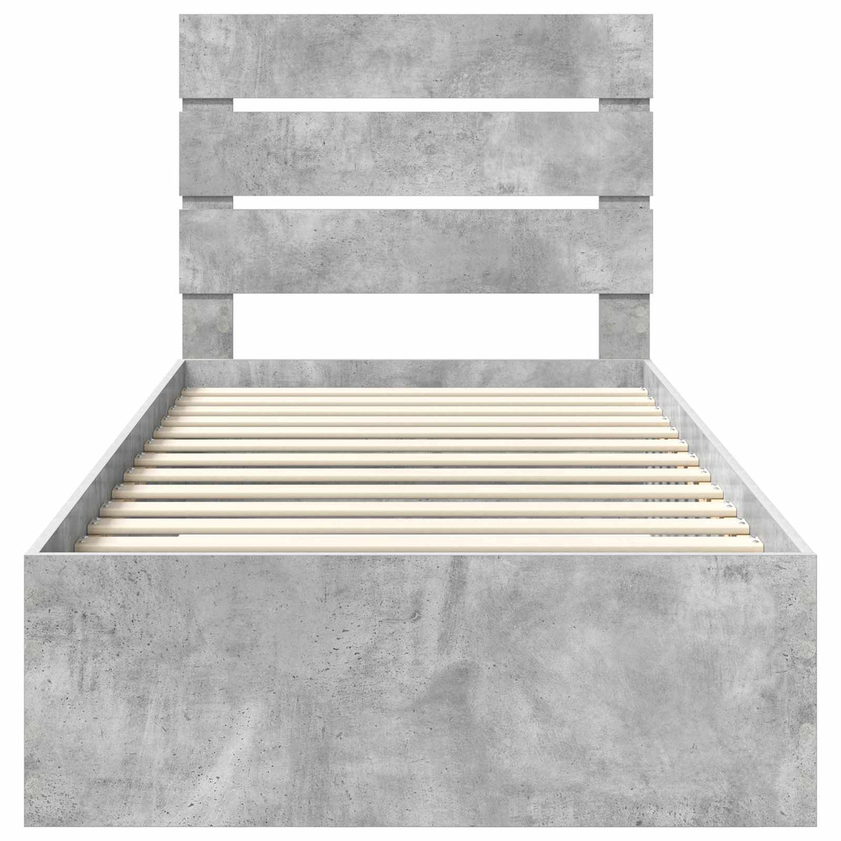Krevetna konstrukcija s ladicama Betonski sivi 90 x 200 cm Siva 203 x 93 x 100 cm