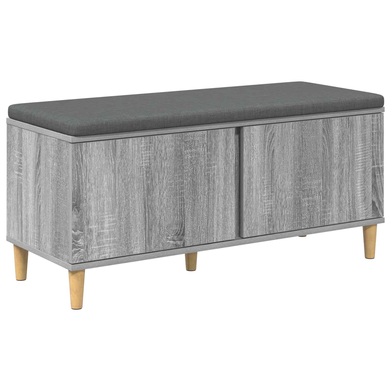 Klupa za hodnik s jastukom Sivi Sonoma 100 x 38 x 46 cm