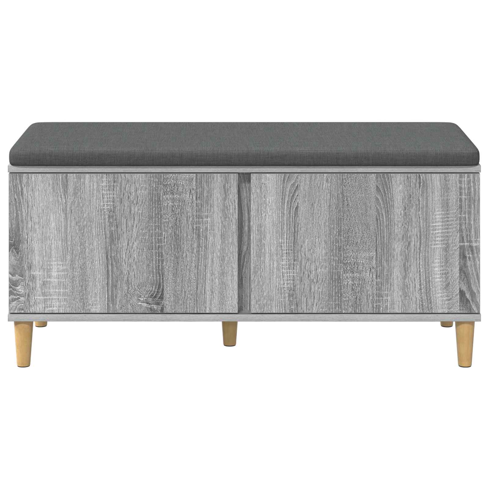 Klupa za hodnik s jastukom Sivi Sonoma 100 x 38 x 46 cm