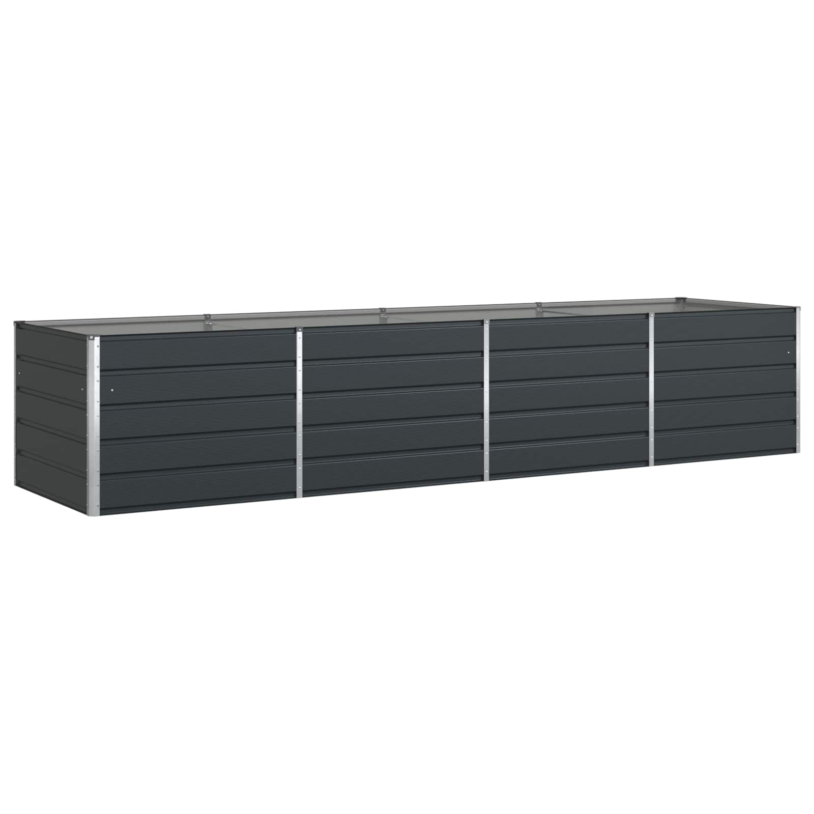 Sadilica Antracit 385 x 100 x 75 cm Cinkani čelik