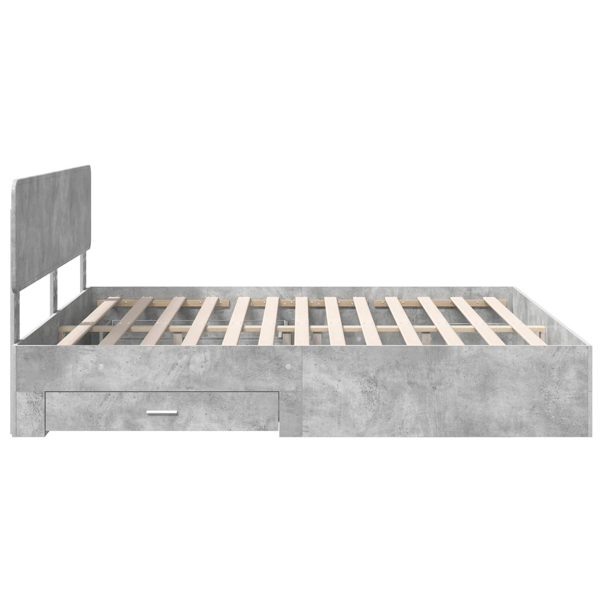 Krevetna konstrukcija s ladicama Betonski sivi 180 x 200 cm Siva 203 x 183 x 90 cm