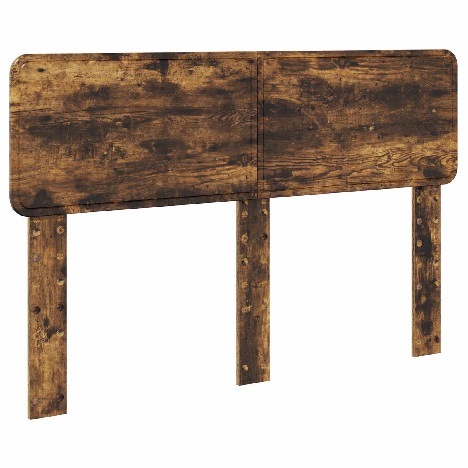 Krevetna konstrukcija s uzglavljem Dimljeni hrast 140 x 200 cm