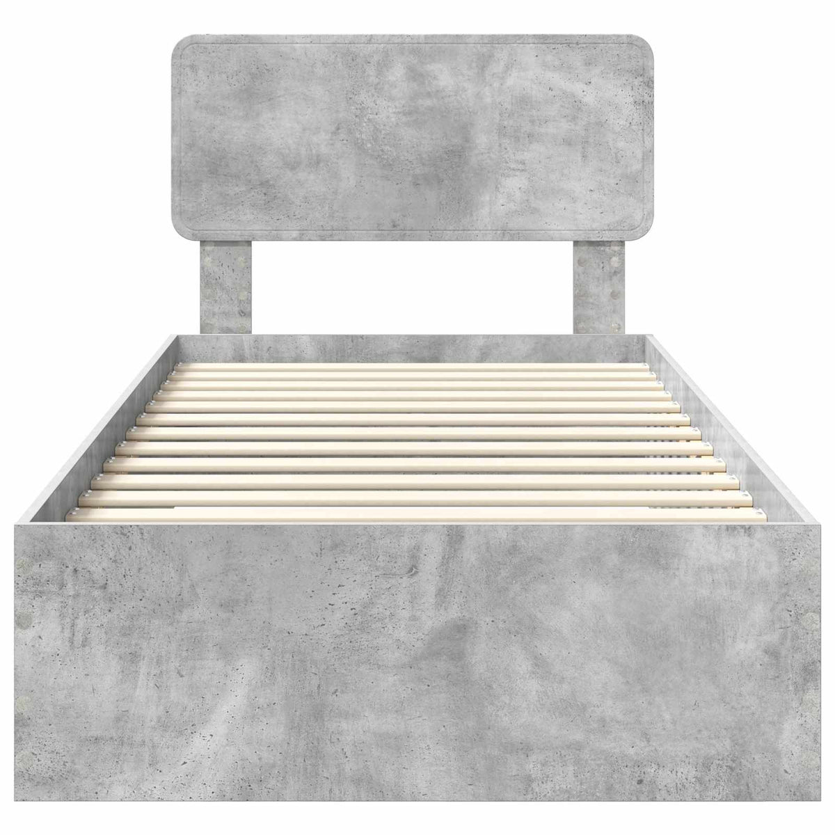Krevetna konstrukcija s ladicama Betonski sivi 90 x 190 cm Siva 190 x 93 x 90 cm