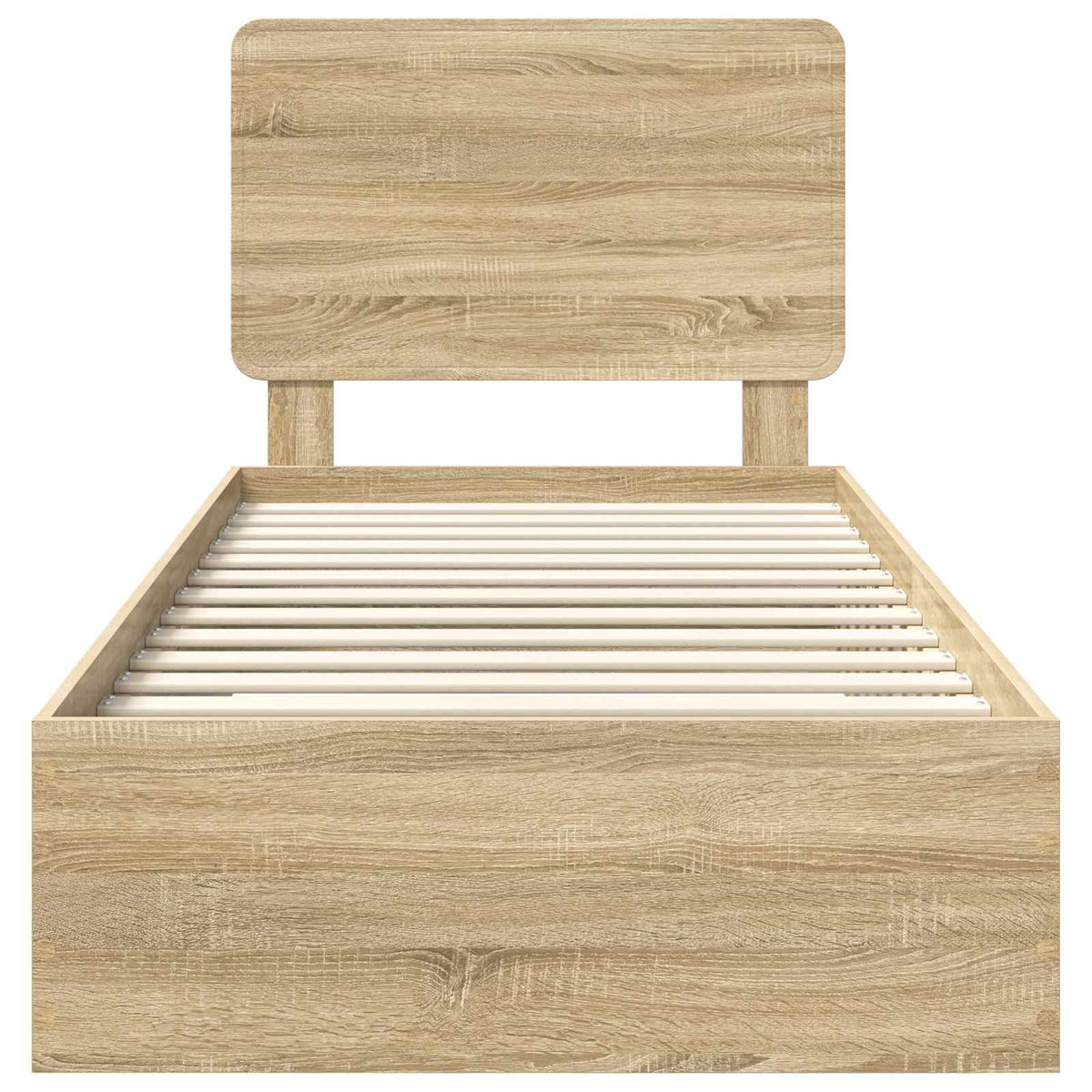 Krevetna konstrukcija s ladicama Sonoma hrast 100 x 200 cm Smeđa 203 x 103 x 100 cm