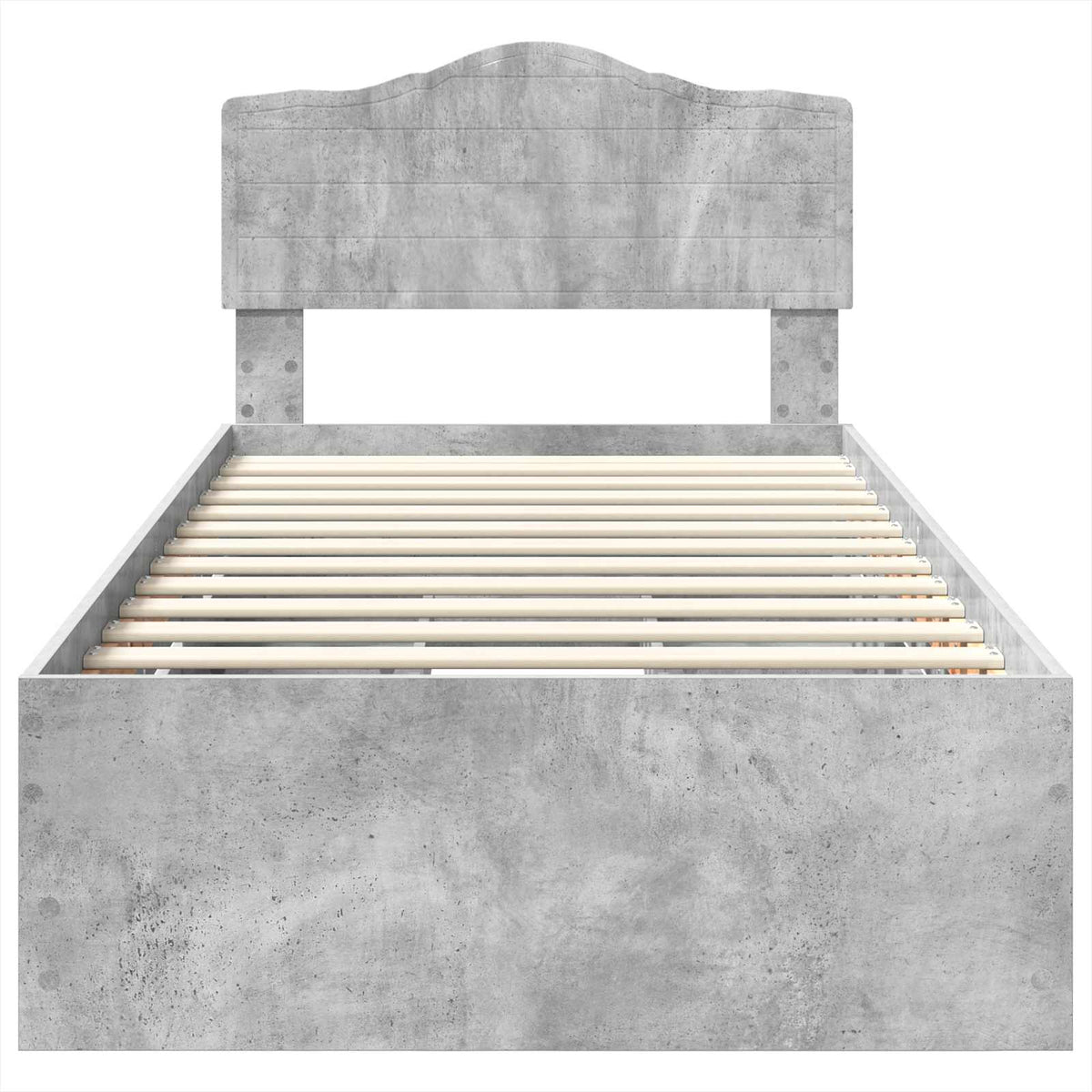 Krevetna konstrukcija s ladicama Betonski sivi 75 x 190 cm Siva 196 x 78 x 90 cm