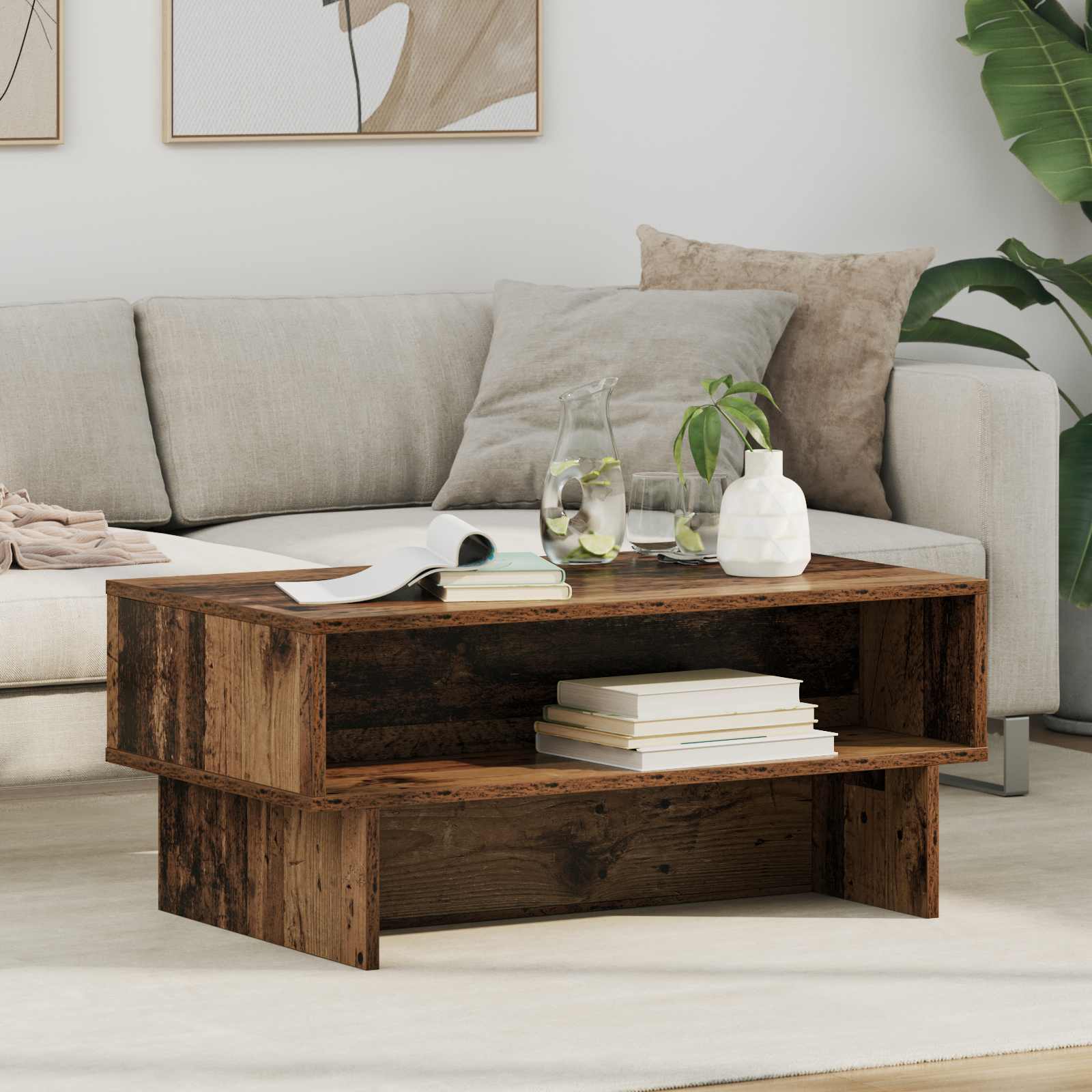 Kava Stol Staro drvo 80 x 46 x 35 cm Konstruirano drvo