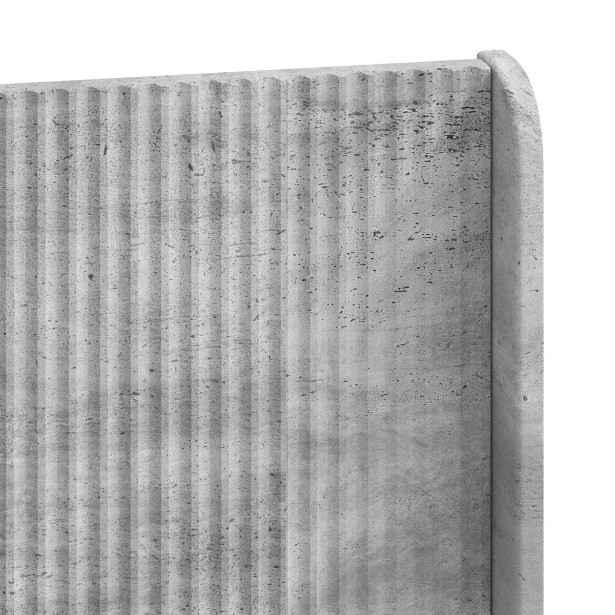 Krevetna konstrukcija s pohranom i uzglavljem Betonska siva 150 x 200 cm