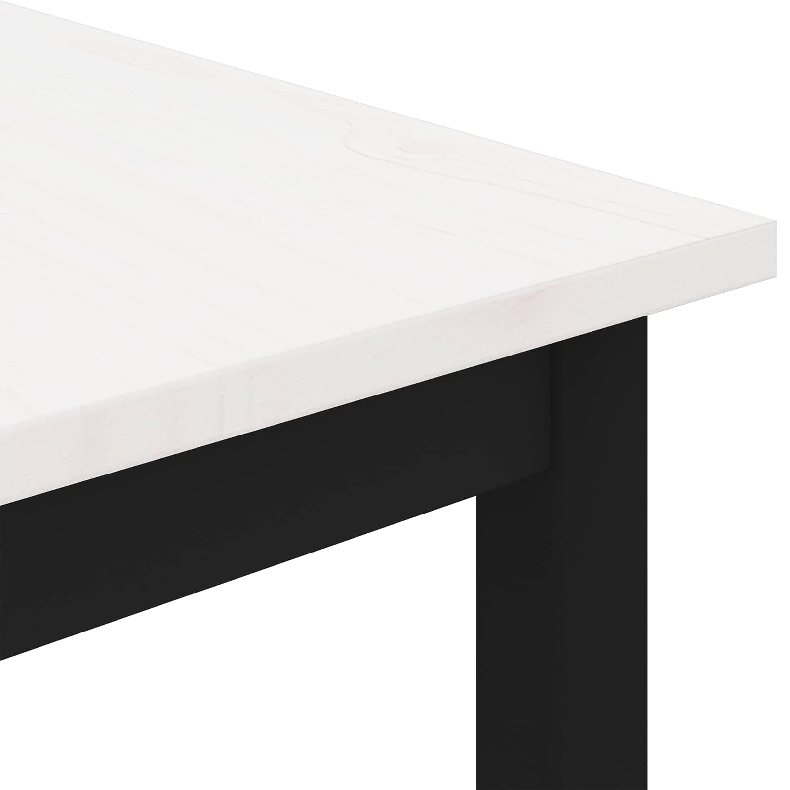Kava Stol Bijelo 60 x 30 x 36 cm Čvrsto borovo drvo