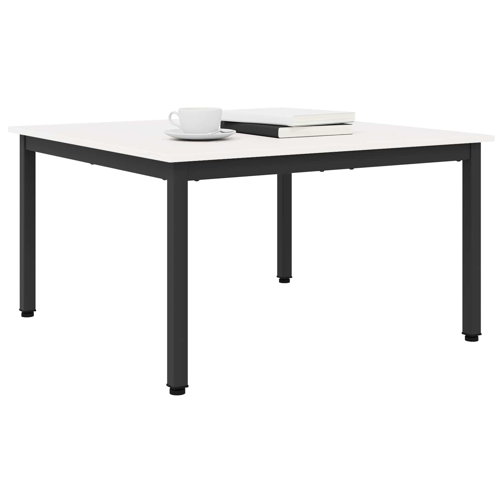 Kava Stol Bijelo 80 x 80 x 45 cm Čvrsto borovo drvo
