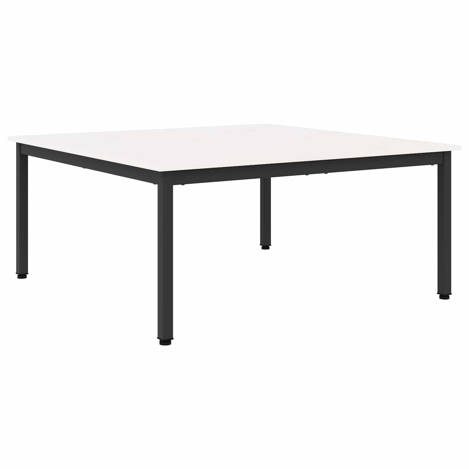 Kava Stol Bijelo 100 x 100 x 45 cm Čvrsto borovo drvo
