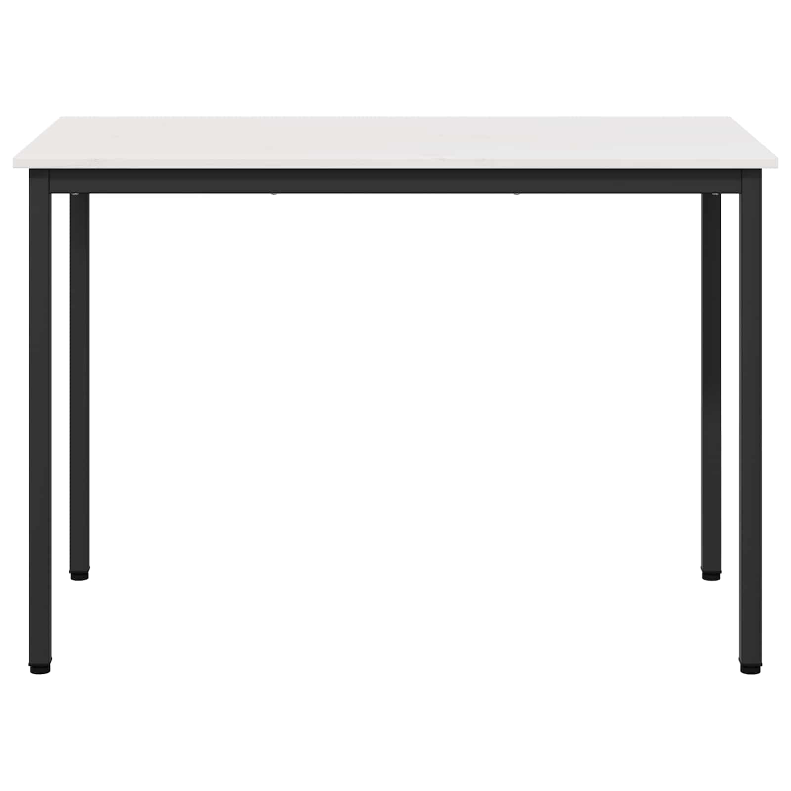 Stol za objedovanje Bijelo 110 x 55 x 75 cm Čvrsto borovo drvo