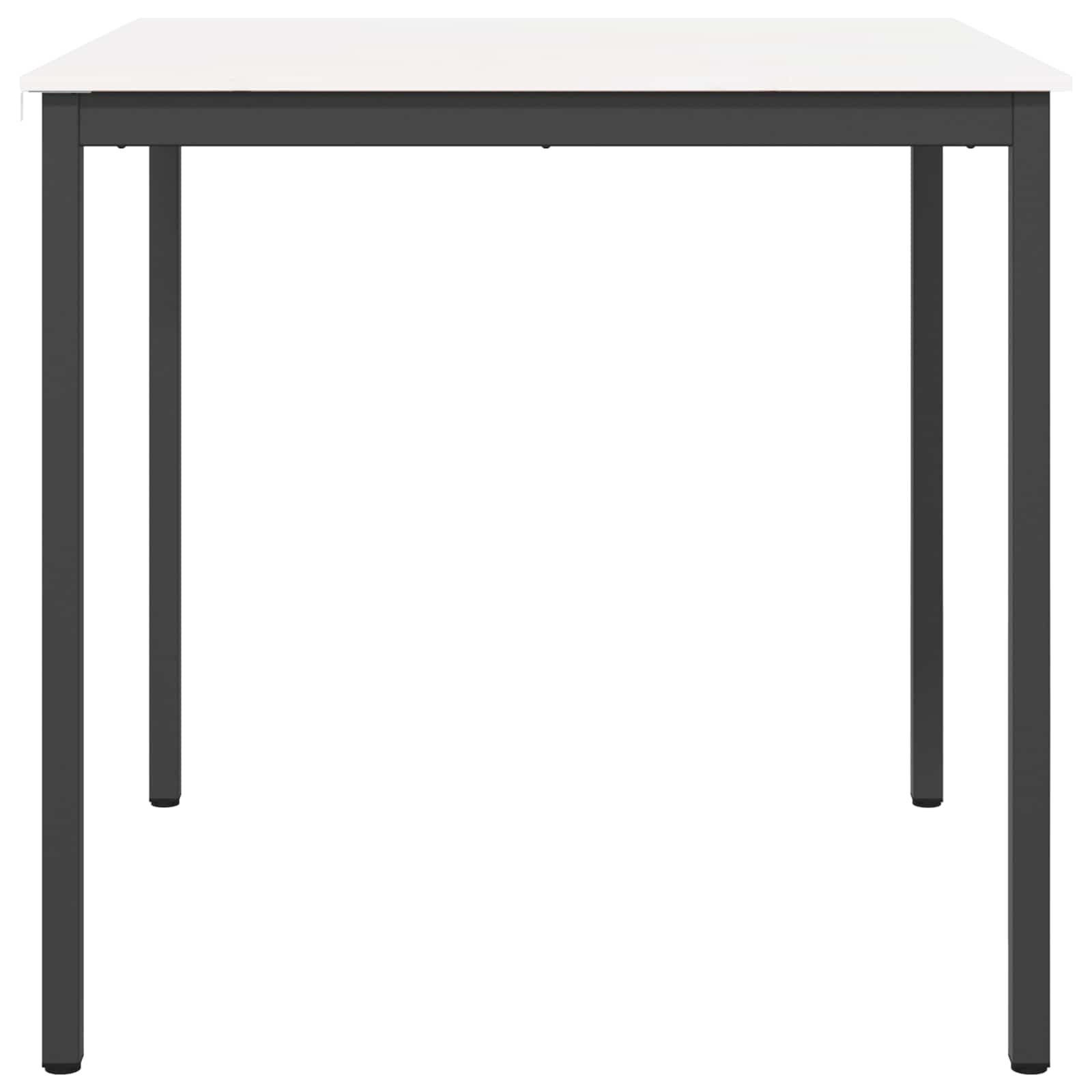 Stol za bar Bijelo 110 x 110 x 105 cm Čvrsto borovo drvo