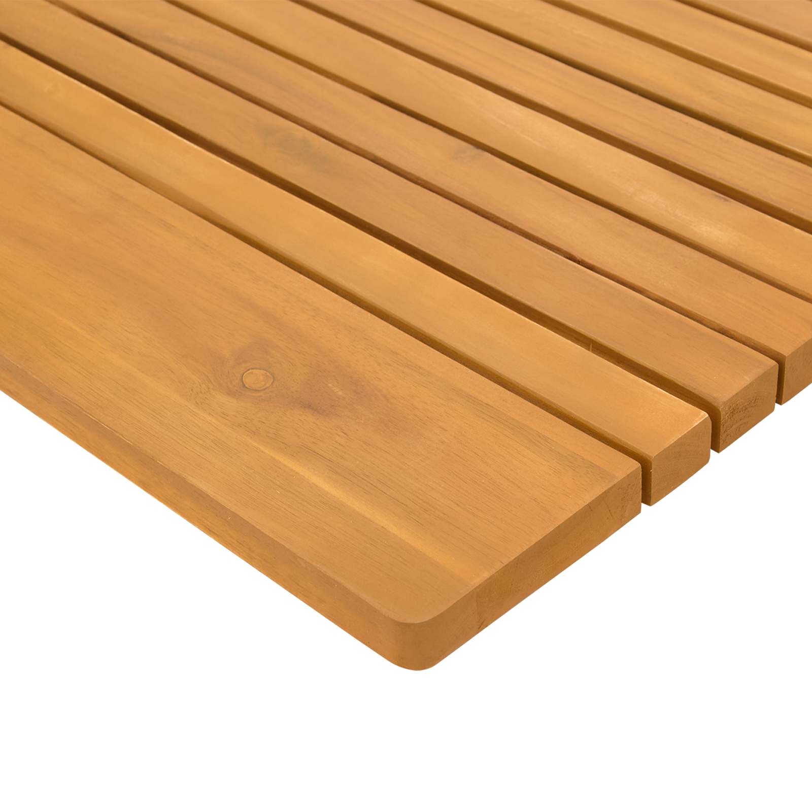 Prostirka za kupanje Smeđa 100 x 55 cm Čvrsto drvo akacije