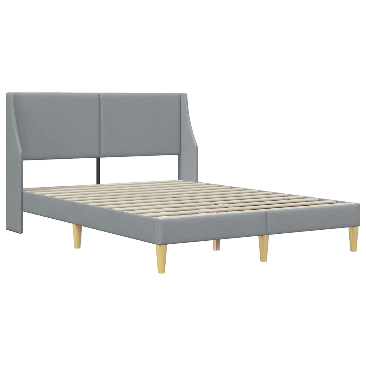 Okvir kreveta s madracem Svjetlosiva 120 x 200 cm Poliester