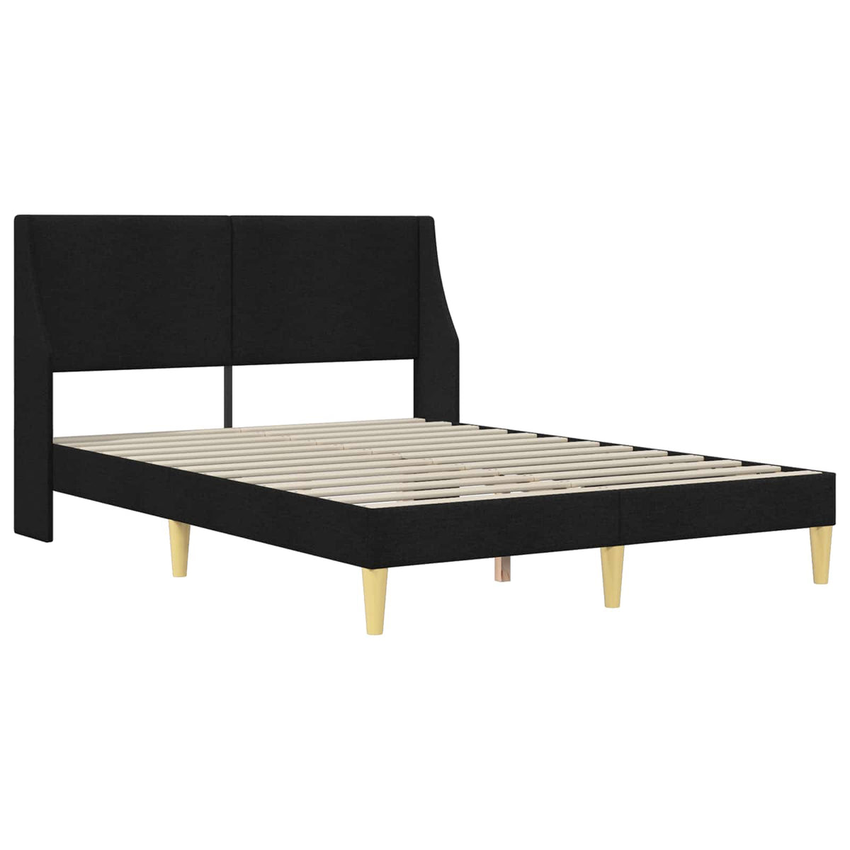 Okvir kreveta s madracem Crna 140 x 190 cm Poliester