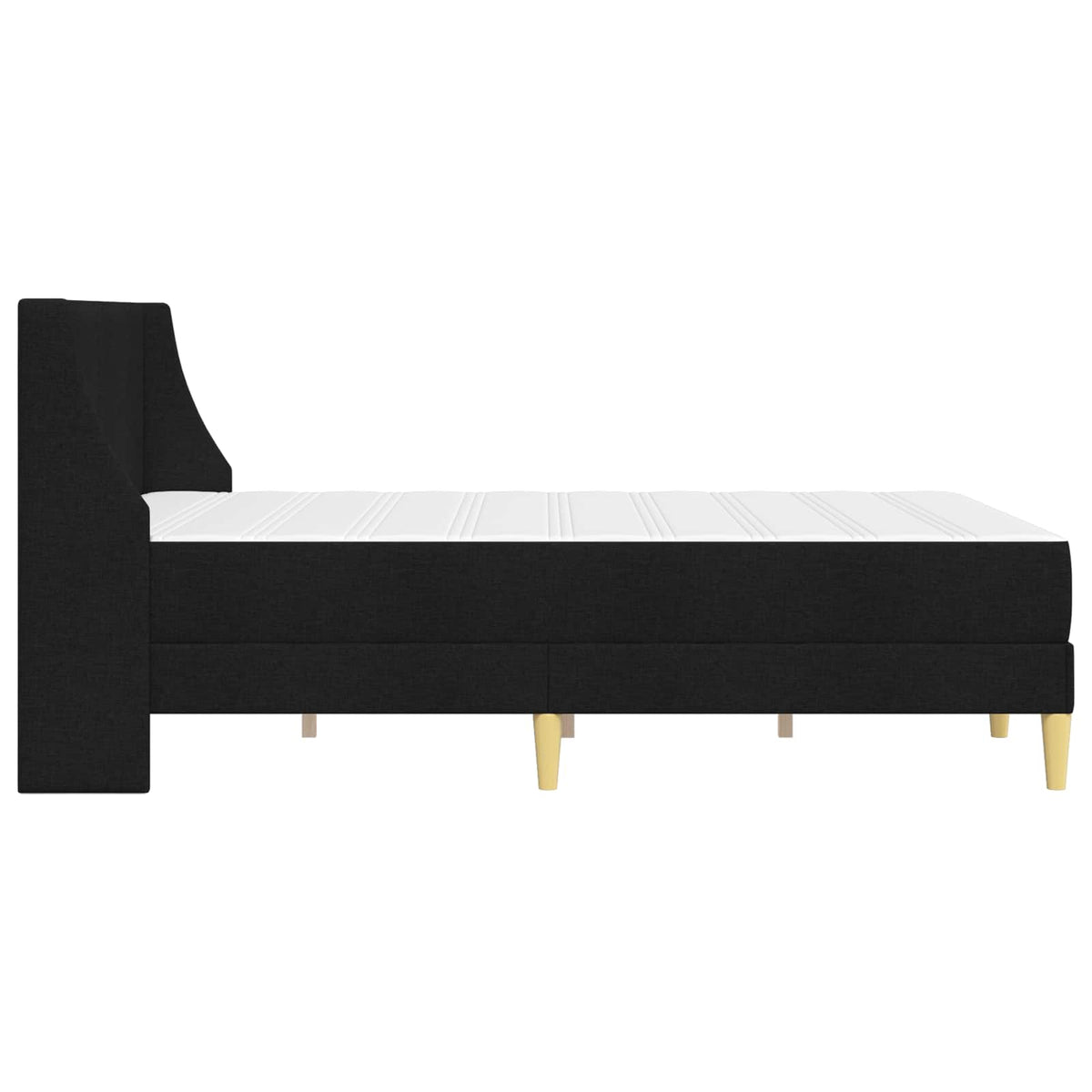Okvir kreveta s madracem Crna 140 x 190 cm Poliester