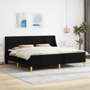 Okvir kreveta s madracem Crna 200 x 200 cm Poliester